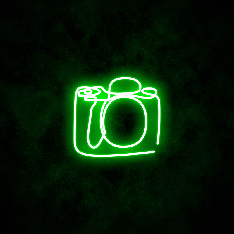 "Camera" Neon Sign