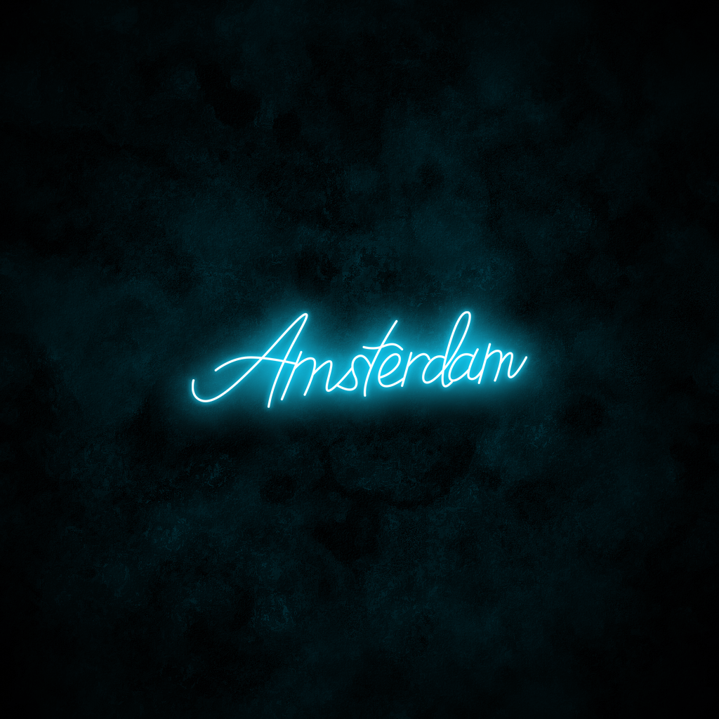 "Amsterdam" Neon Sign