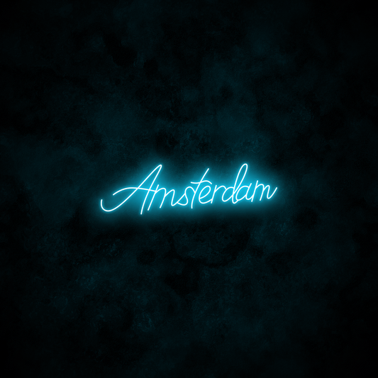 "Amsterdam" Neon Sign