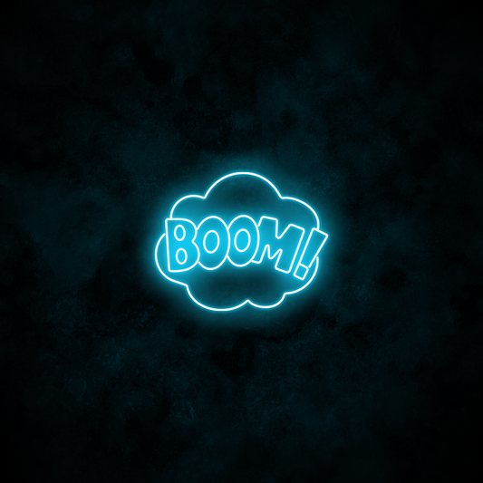 "Boom" Neon Sign