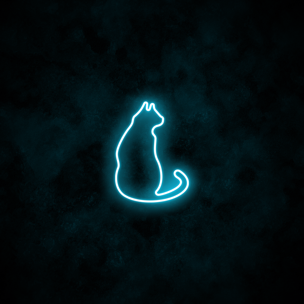 "Cat" Neon Sign