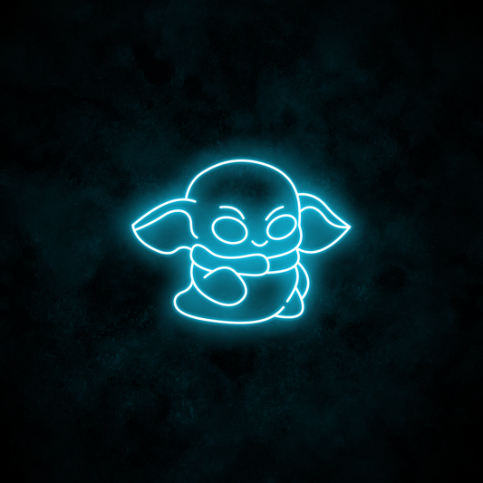 "Baby Yoda" Neon Sign