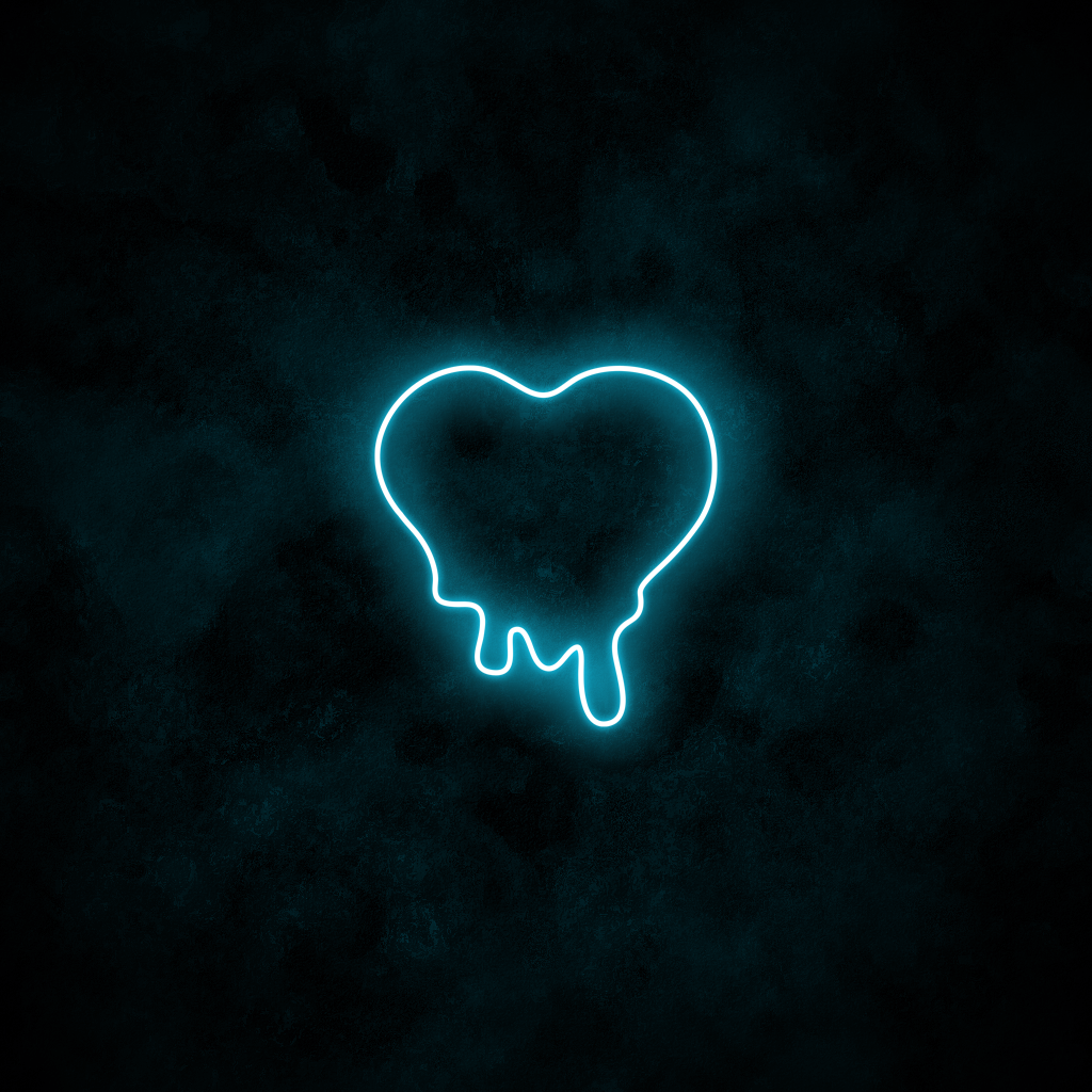 "Melting Heart" Neon Sign
