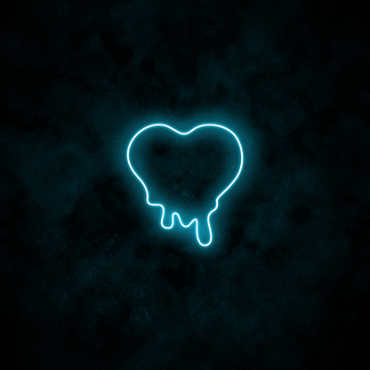 "Melting Heart" Neon Sign