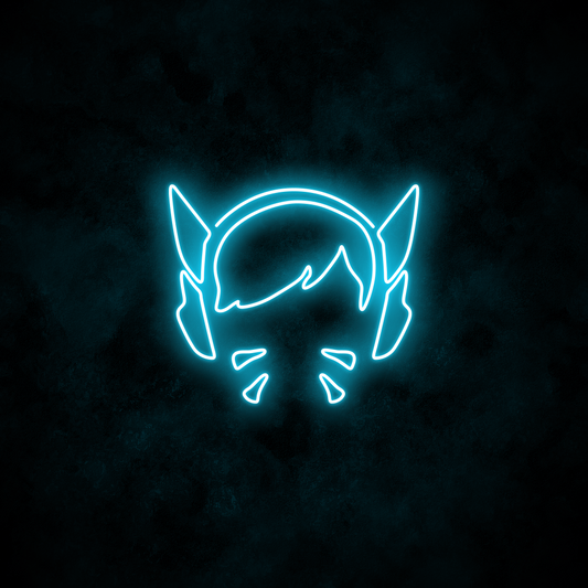 "D.Va" Neon Sign