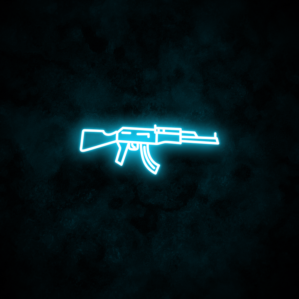 "AK47" Neon Sign