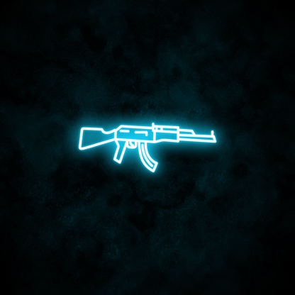 "AK47" Neon Sign