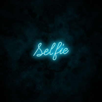 "Selfie" Neon Sign