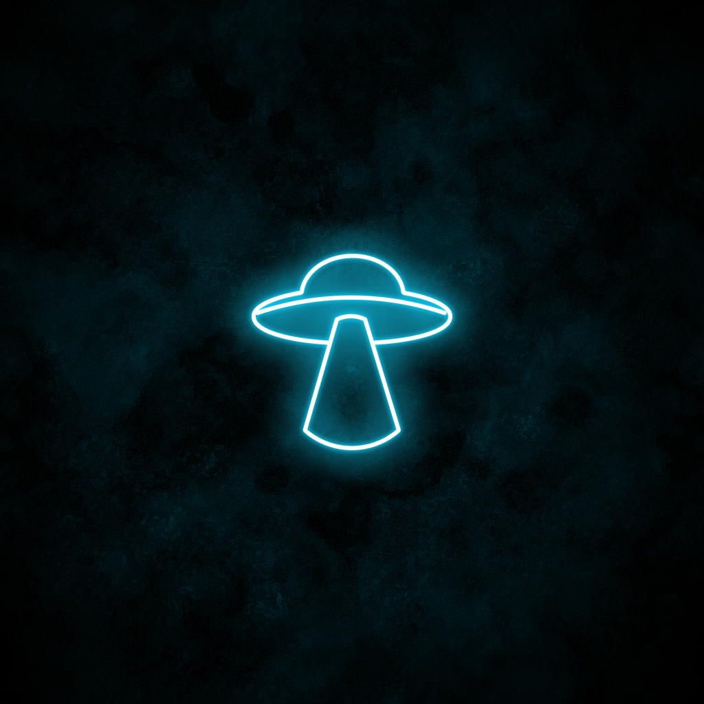 "UFO" Neon Sign