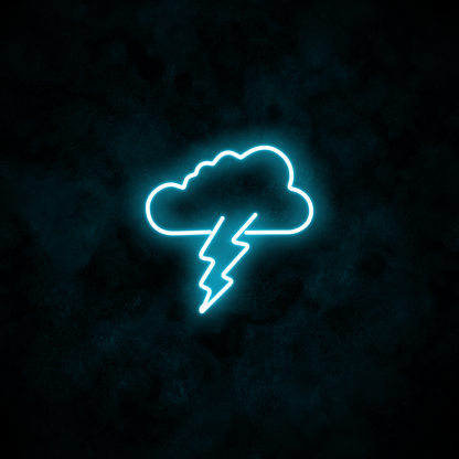 "Cloud Lightning" Neon Sign
