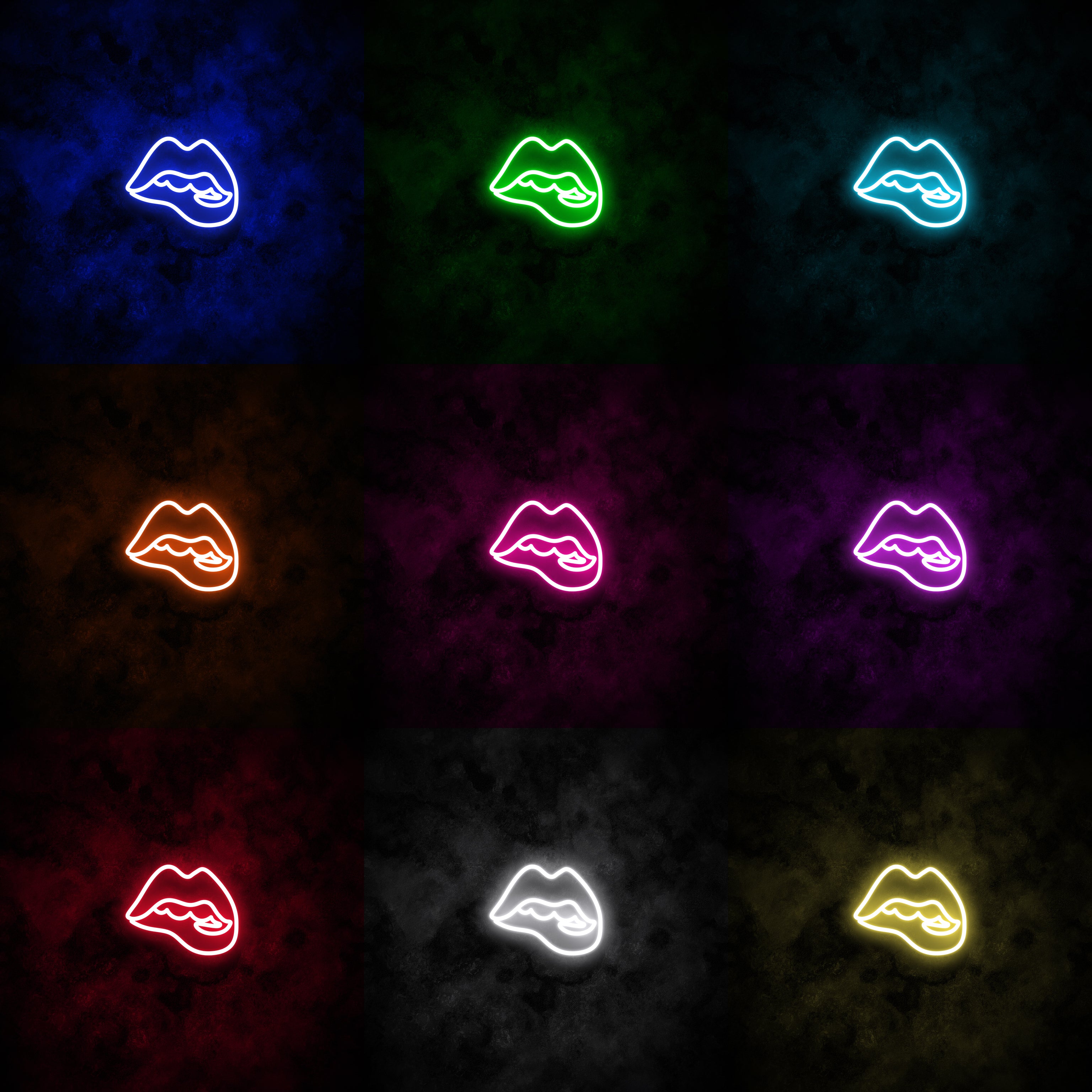 "Lips" Neon Sign