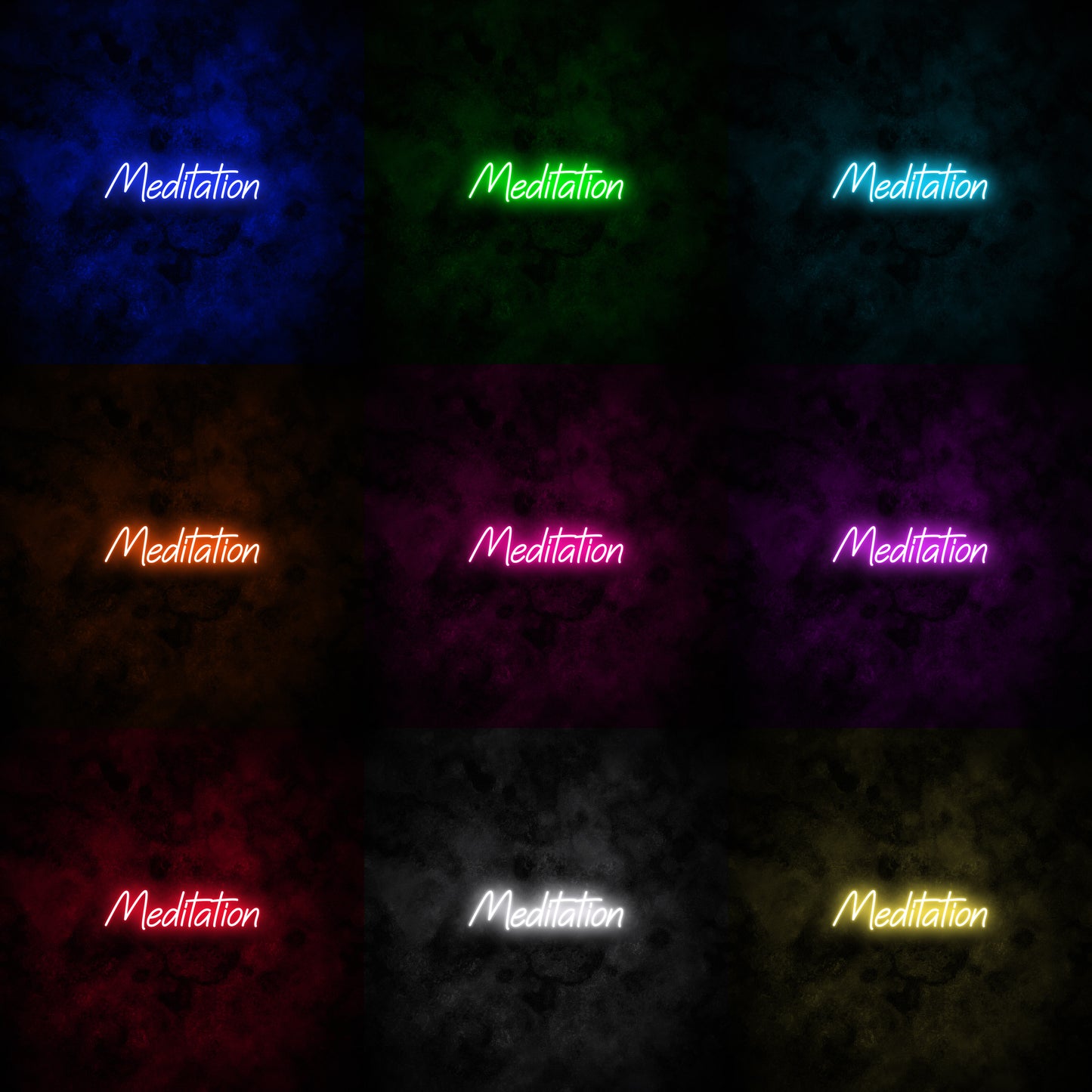 "Meditation" Neon Sign