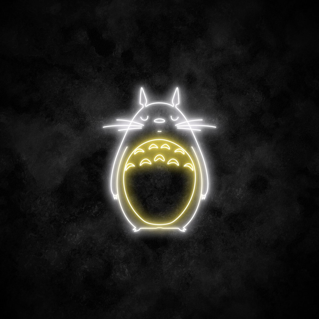 "Totoro" Neon Sign