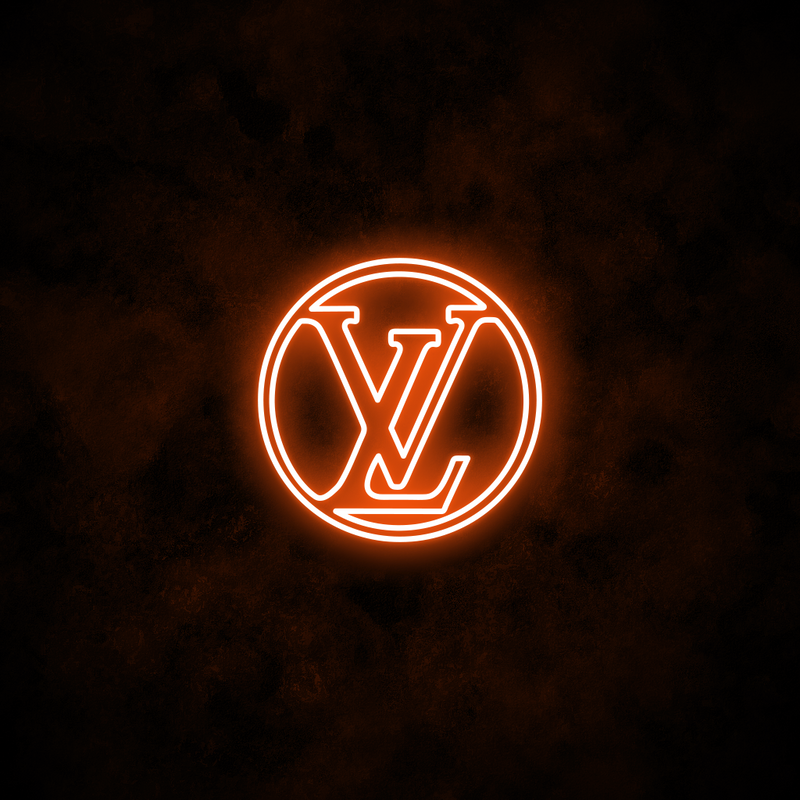 vuitton logo orange