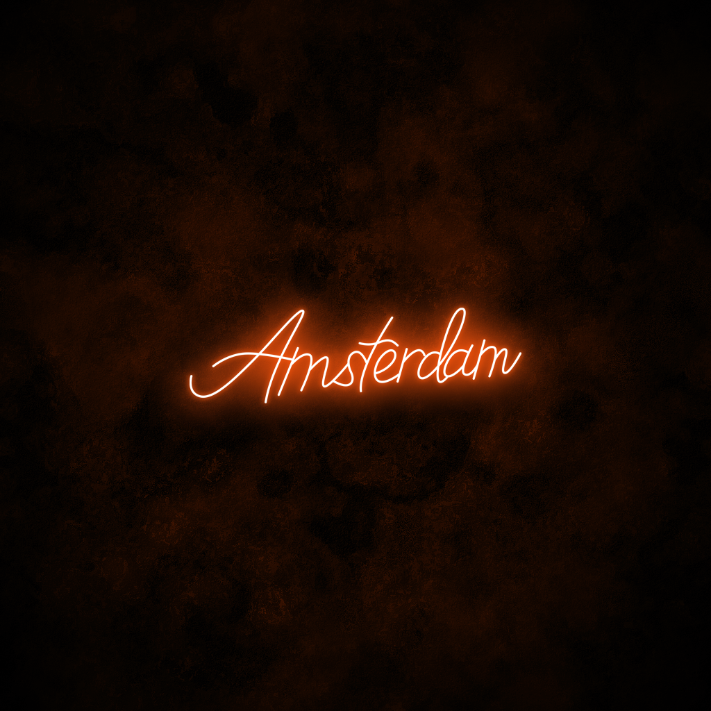 "Amsterdam" Neon Sign