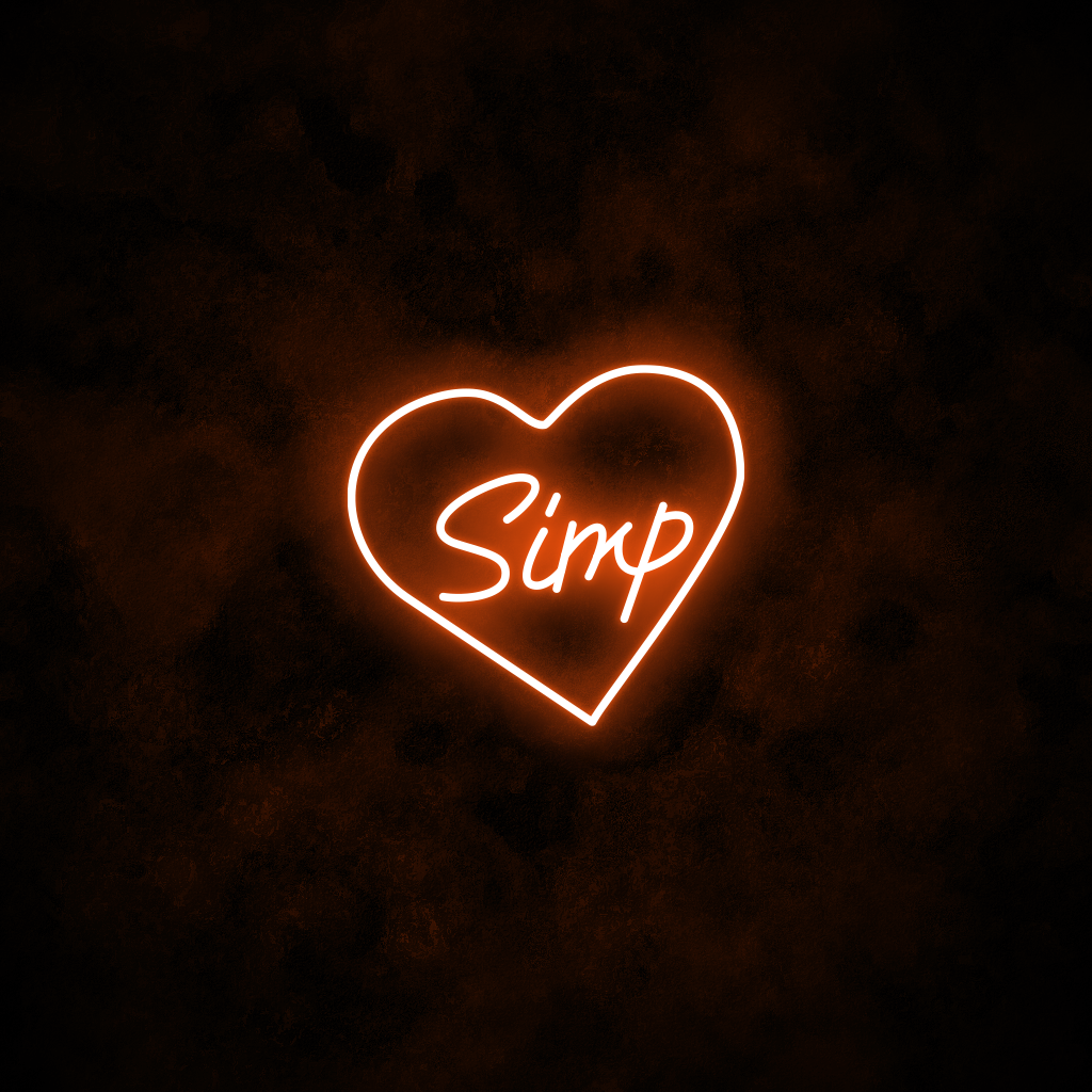 "Simp" Neon Sign