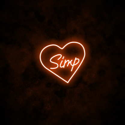 "Simp" Neon Sign