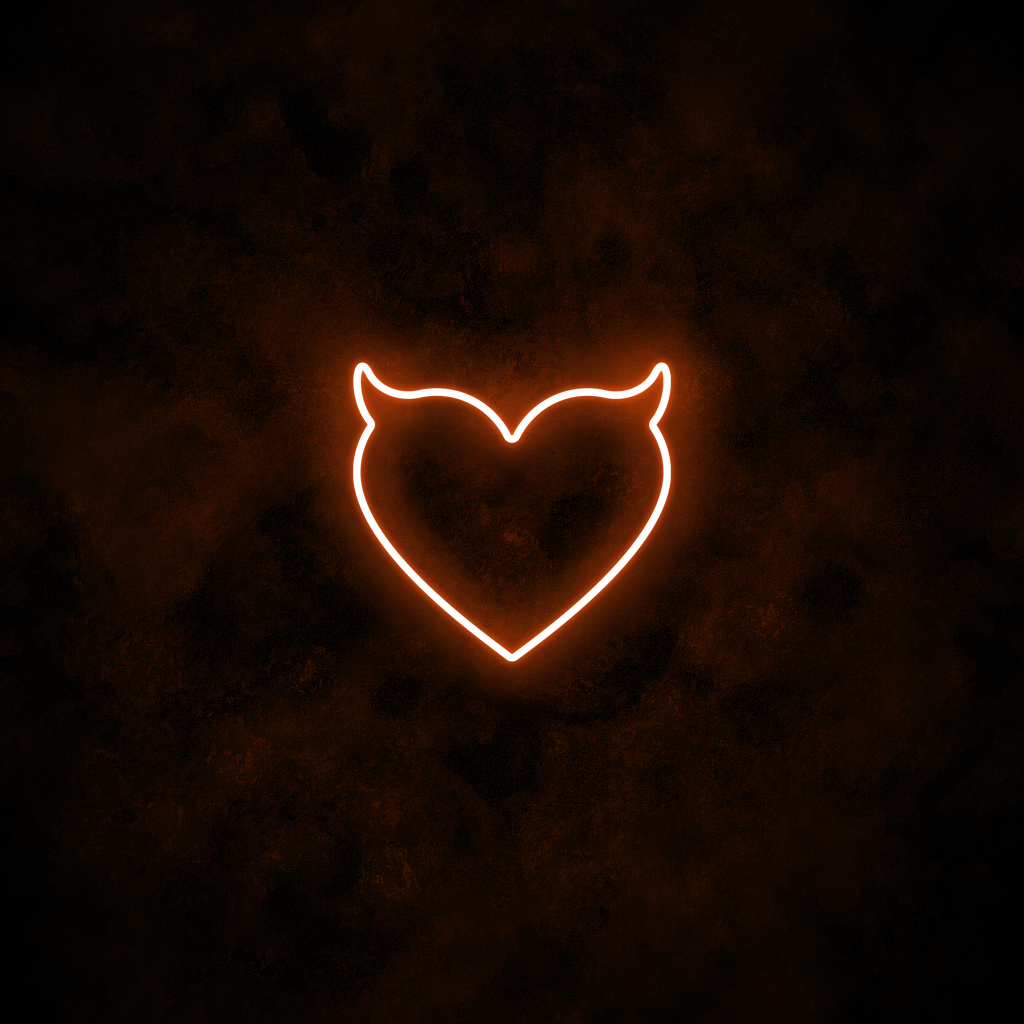 "Devil Heart" Neon Sign