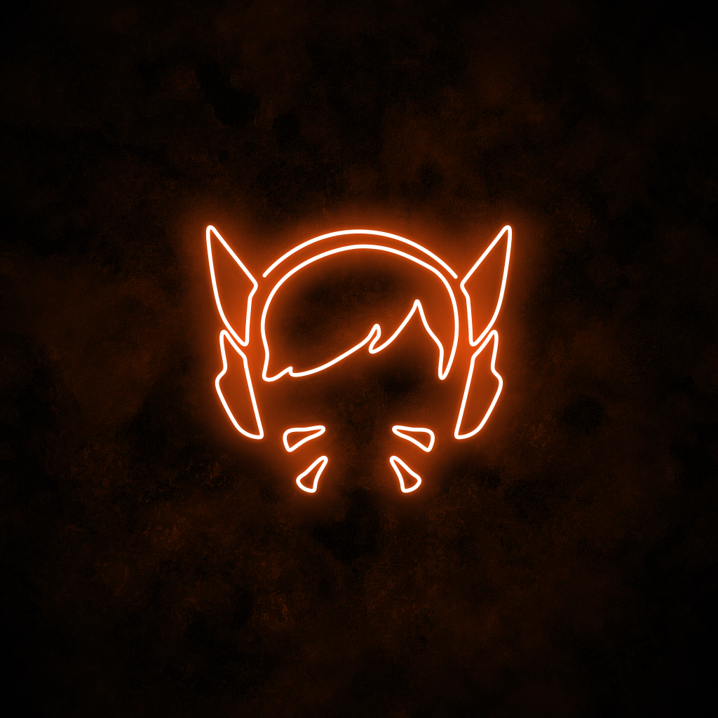 "D.Va" Neon Sign