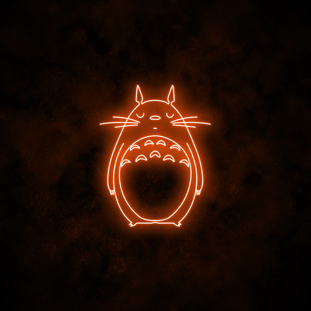 "Totoro" Neon Sign