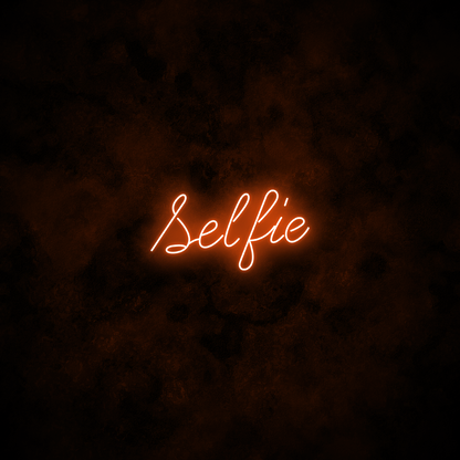 "Selfie" Neon Sign
