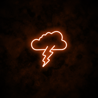 "Cloud Lightning" Neon Sign