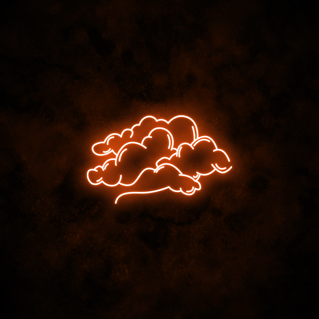 "Clouds" Neon Sign