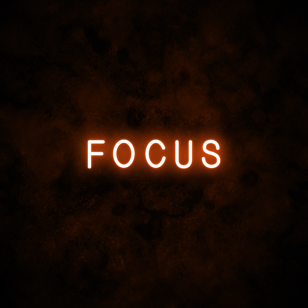 "FOCUS" Neon Sign