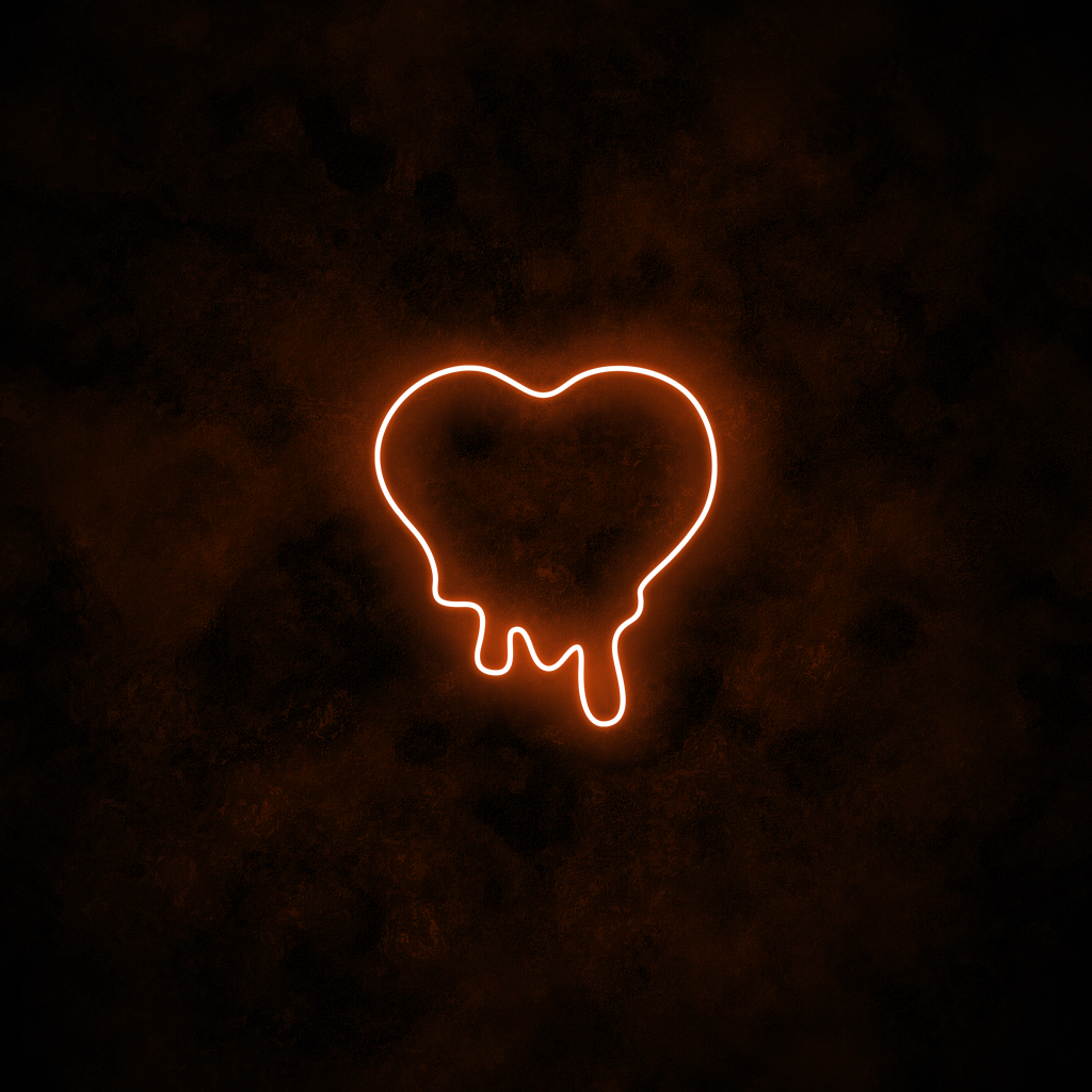 "Melting Heart" Neon Sign