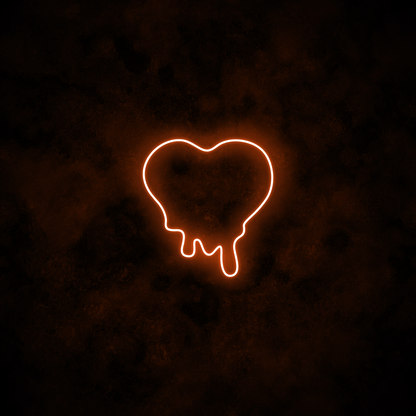 "Melting Heart" Neon Sign