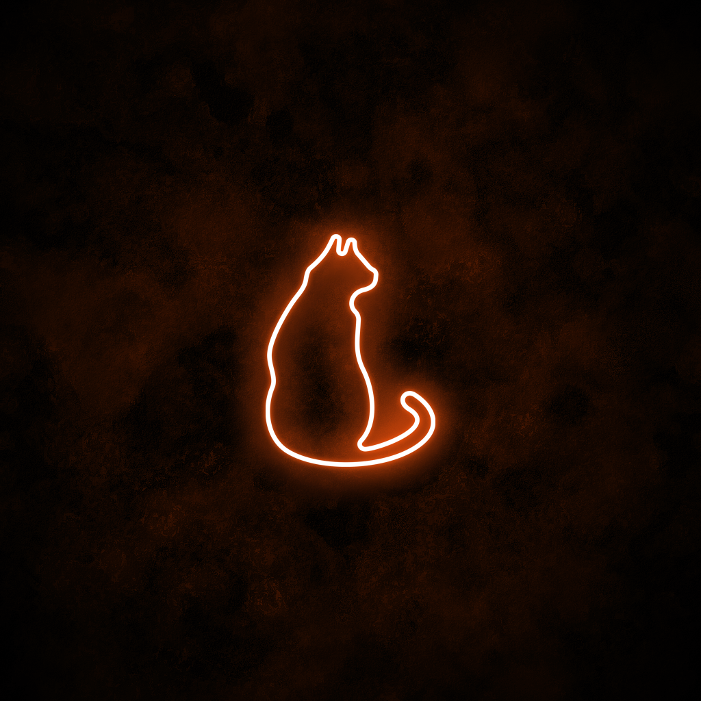"Cat" Neon Sign