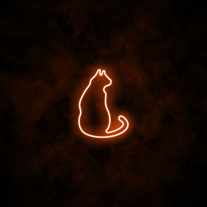 "Cat" Neon Sign