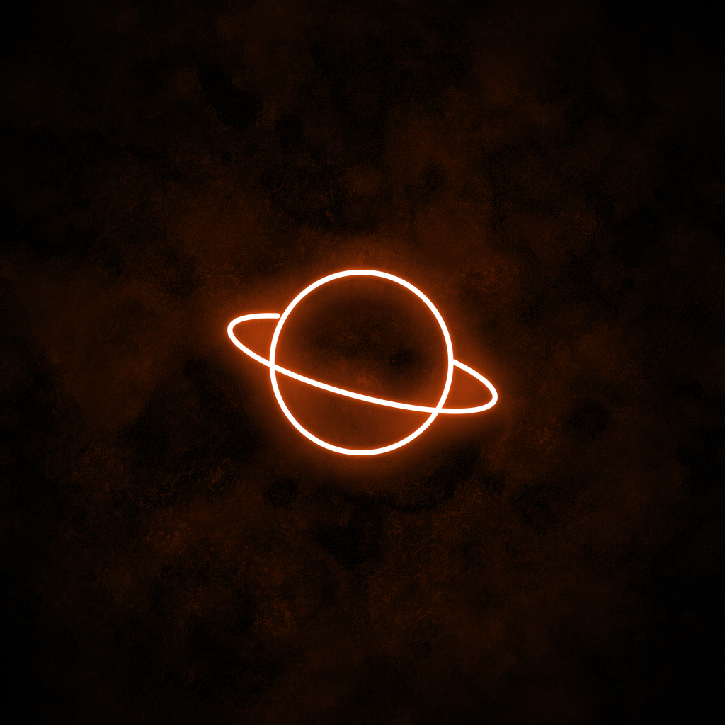 "Saturn" Neon Sign
