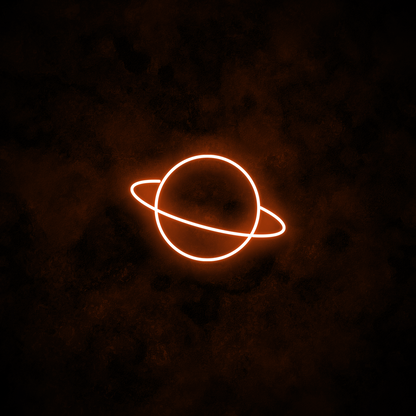 "Saturn" Neon Sign