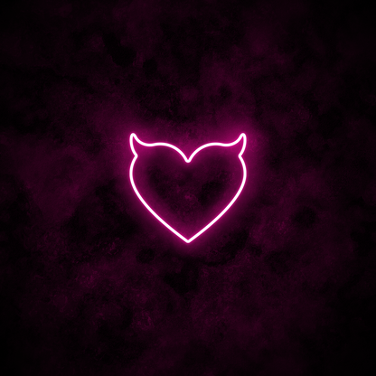"Devil Heart" Neon Sign