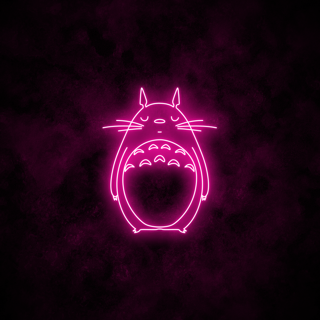 "Totoro" Neon Sign