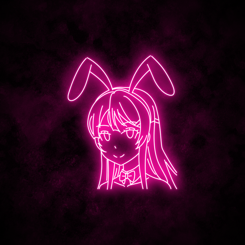 "Mai Sakurajima" Neon Sign