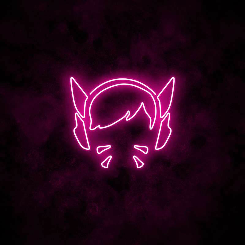"D.Va" Neon Sign