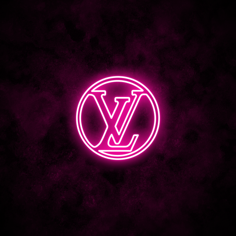 pink louis vuitton logo