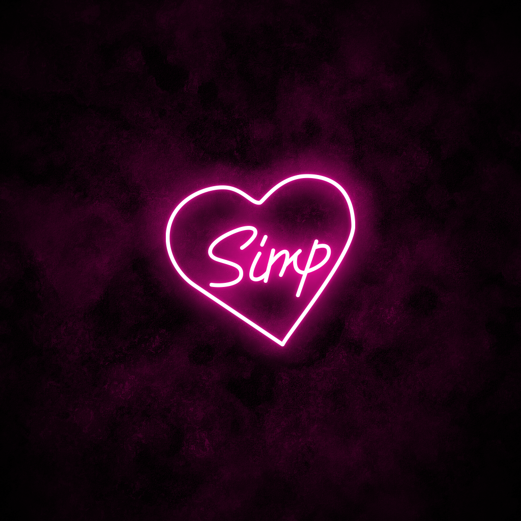 "Simp" Neon Sign