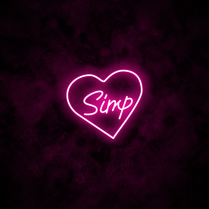 "Simp" Neon Sign