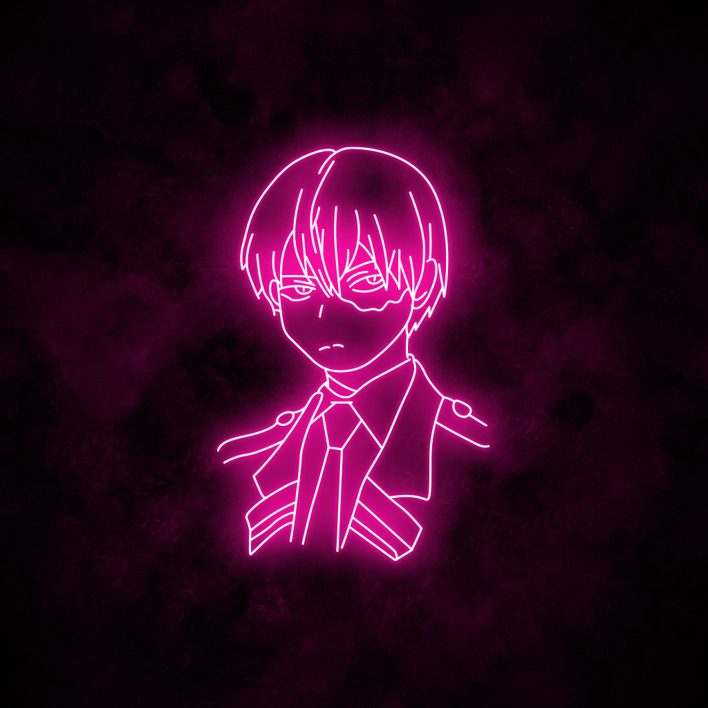 "Todoroki" Neon Sign