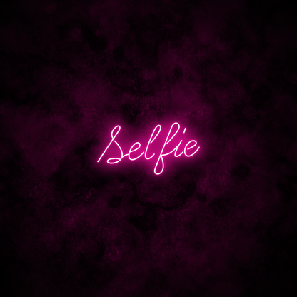 "Selfie" Neon Sign