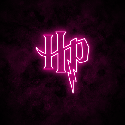 "HP" Neon Sign