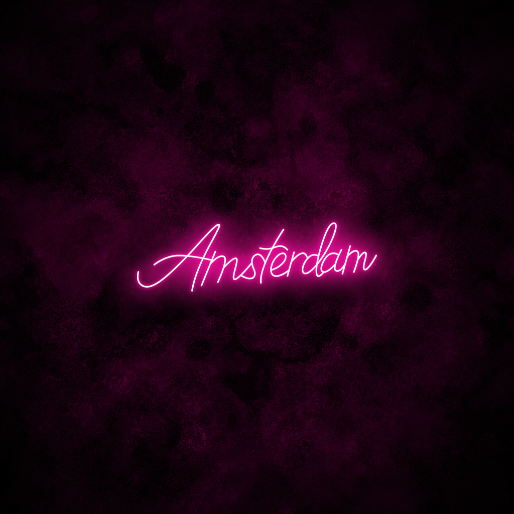"Amsterdam" Neon Sign