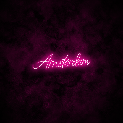 "Amsterdam" Neon Sign