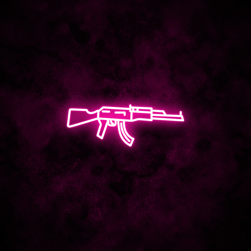 "AK47" Neon Sign