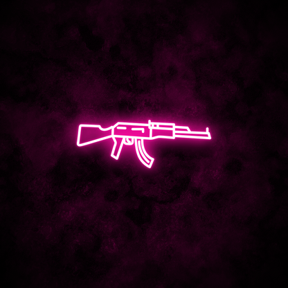 "AK47" Neon Sign