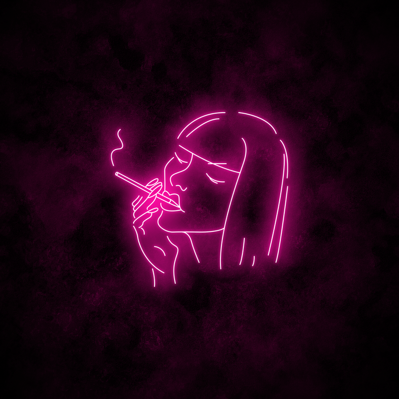 "Smoking" Neon Sign