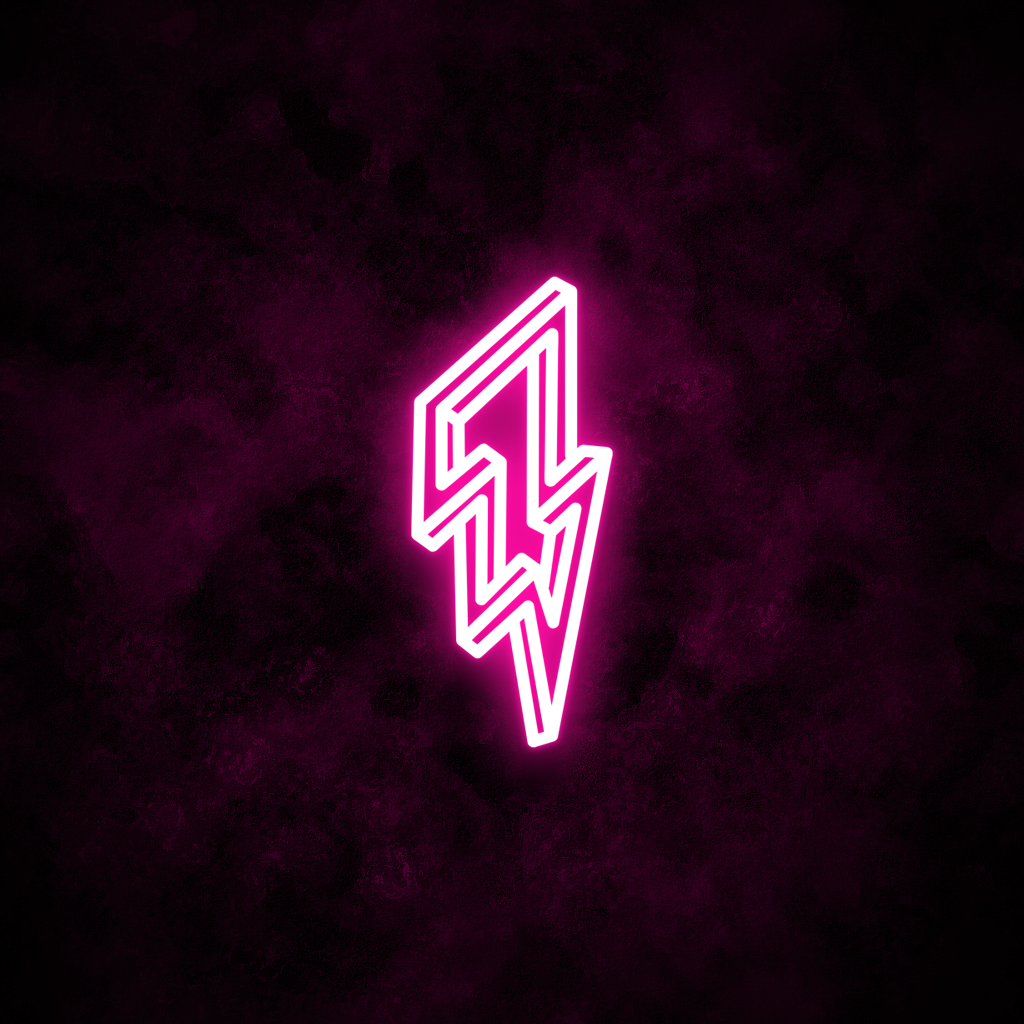 "Lightning" Neon Sign